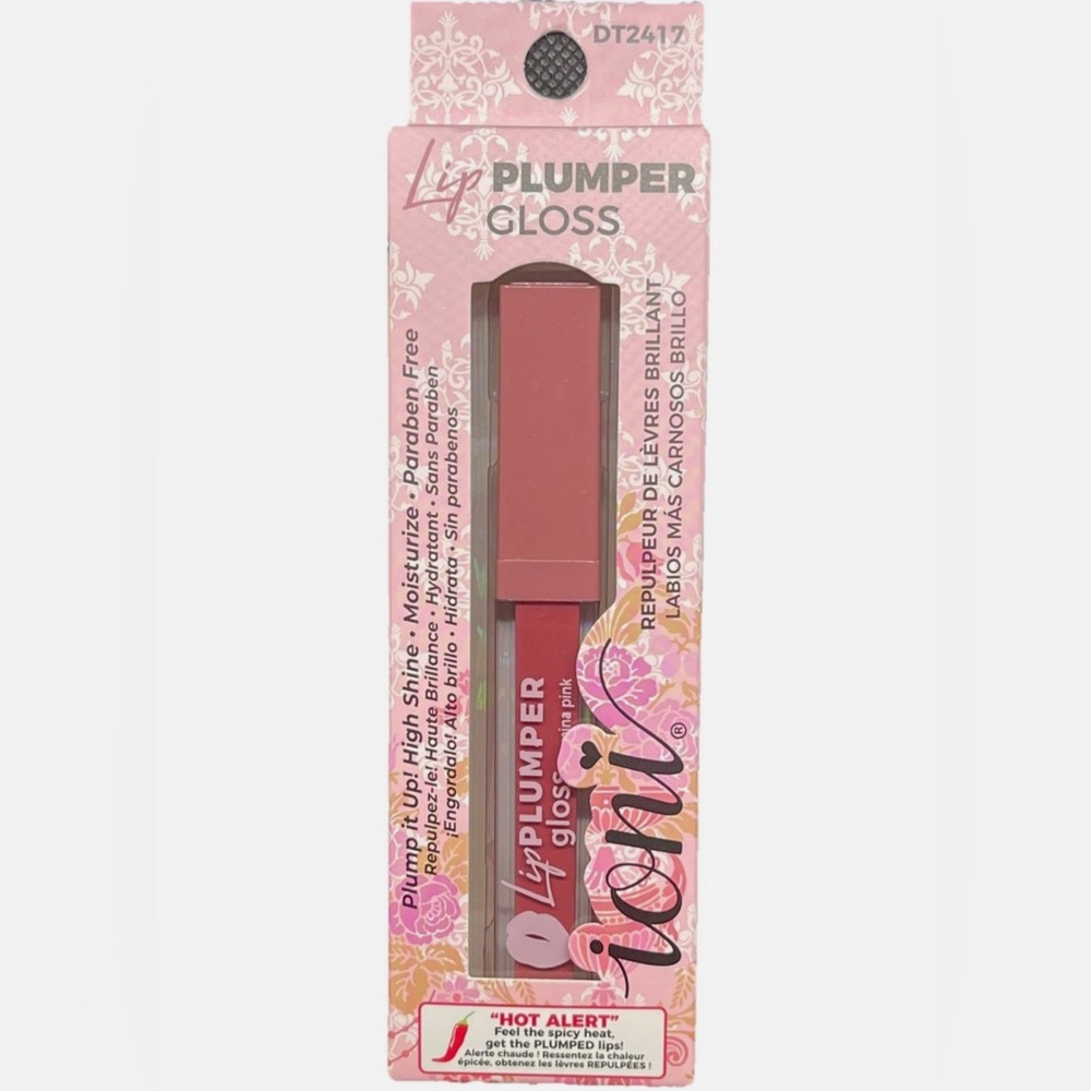 ioni Hot Alert Lip Plumper Gloss - Carmina Pink